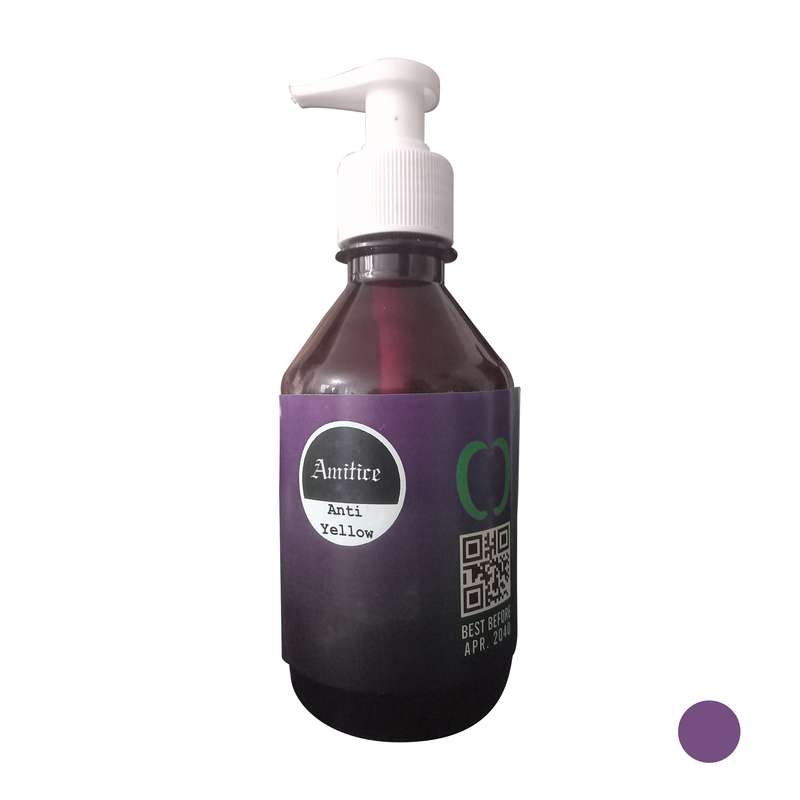 شامپو رنگساژ مو آمیتیس مدل Anti Yellow حجم 250 میلی لیتر رنگ بنفش شامپو رنگساژ مو آمیتیس مدل Anti Yellow حجم 250 میلی لیتر رنگ بنفش
