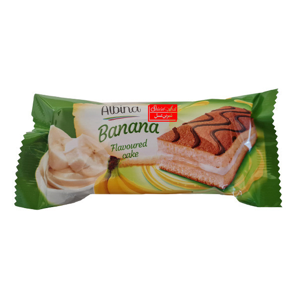 کیک کرمی دو لایه شیرین عسل - 30 گرم بسته 36 عددی