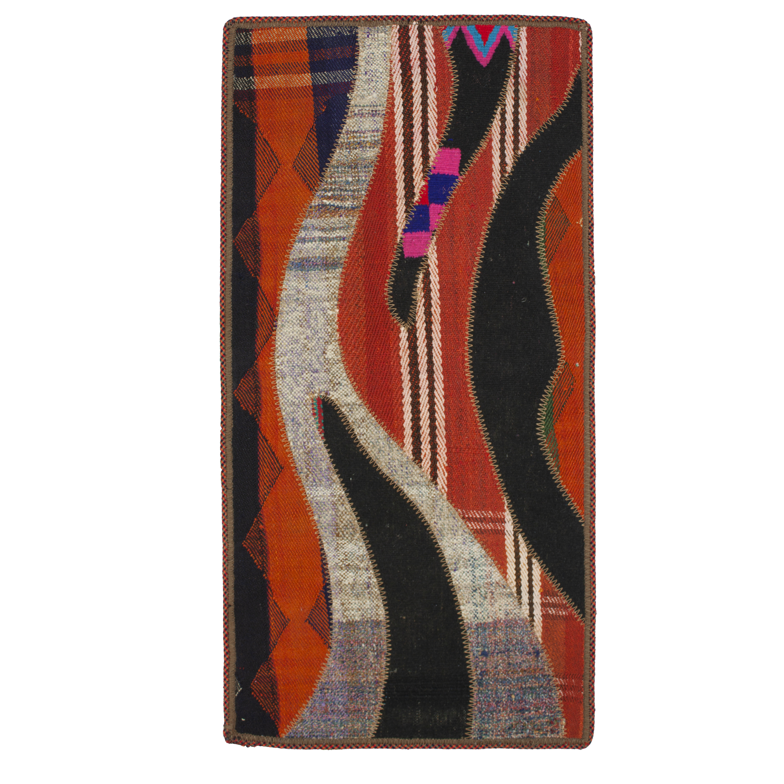 کلاژ گلیم دستبافت نیم متری مدل گلیماژ کد 9910114