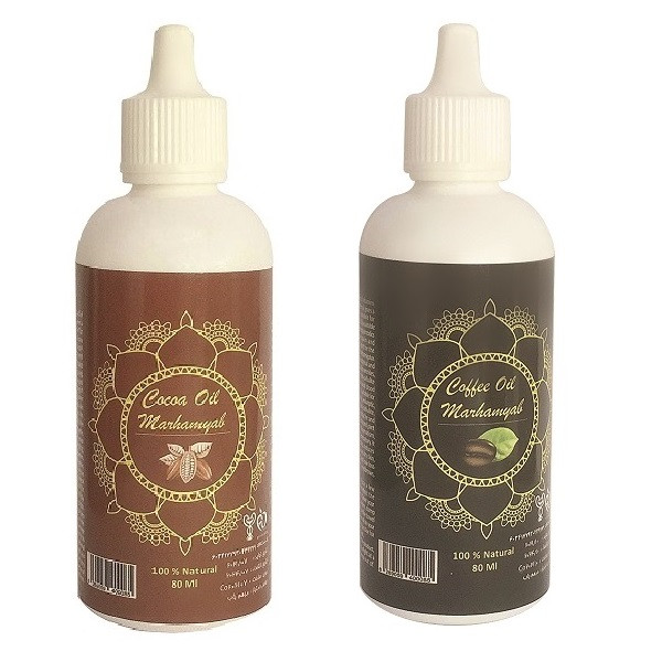 روغن تقویت کننده مو، مژه و ابرو مرهم یاب مدل قهوه و کاکائو حجم 80 میلی لیتر مجموعه 2 عددی روغن تقویت کننده مو، مژه و ابرو مرهم یاب مدل قهوه و کاکائو حجم 80 میلی لیتر مجموعه 2 عددی