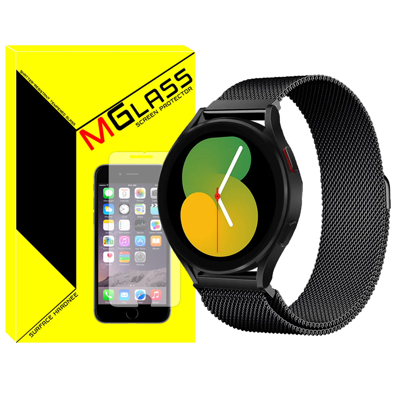 بند ام‎‌گلس مدل Milanese مناسب برای ساعت هوشمند سامسونگ Galaxy Watch 3 41mm / Watch 4 40mm / Watch 4 42mm / Watch 4 44mm / Watch 4 46mm