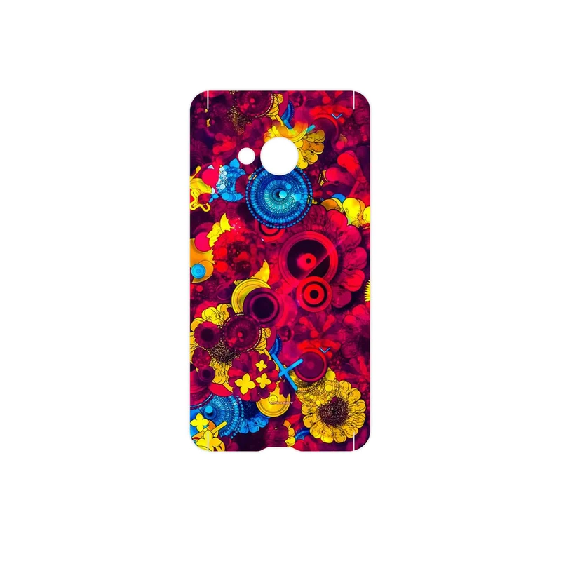 برچسب پوششی ماهوت مدل Vector Flower Garden Digital Art مناسب برای گوشی موبایل اچ تی سی U Play