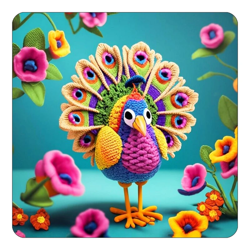 مگنت کاکتی طرح حیوانات رنگی مدل mp26671