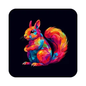 زیر لیوانی کاکتی طرح حیوانات رنگی مدل mp25655