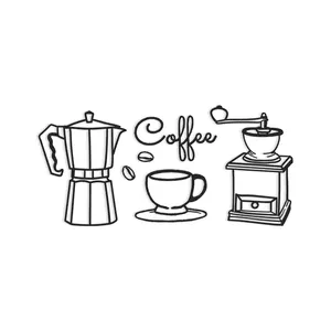 دیوارکوب طرح کافه مدل co-s01 مجموعه 7 عددی