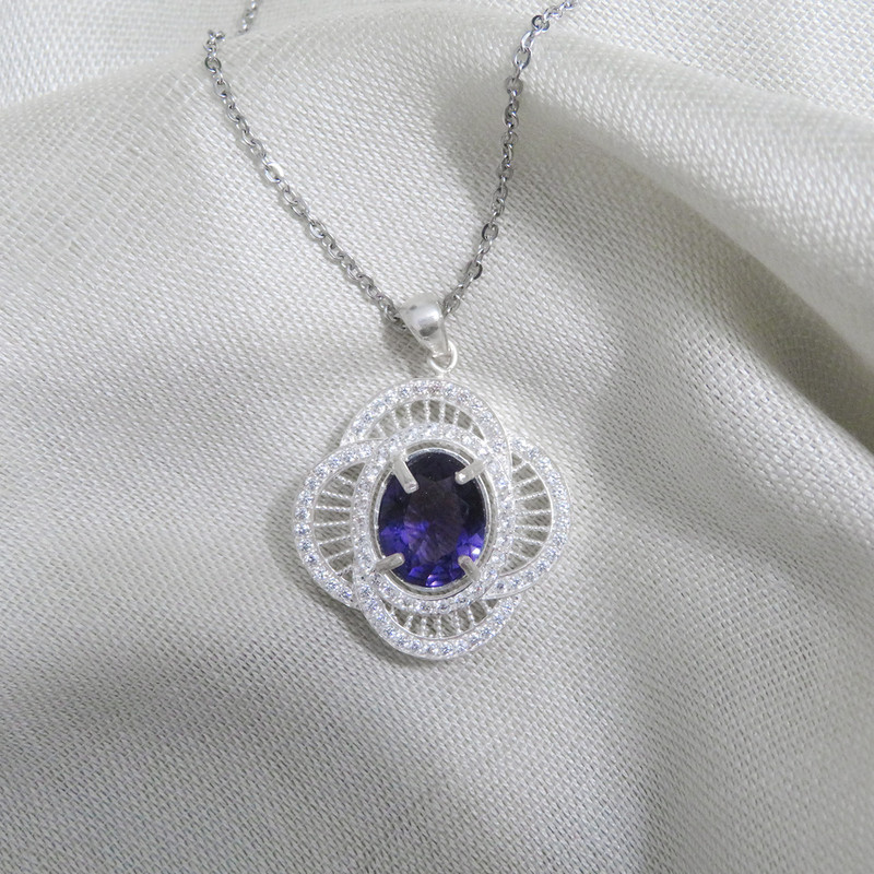 گردنبند نقره زنانه مدل AV177N-S12 C4