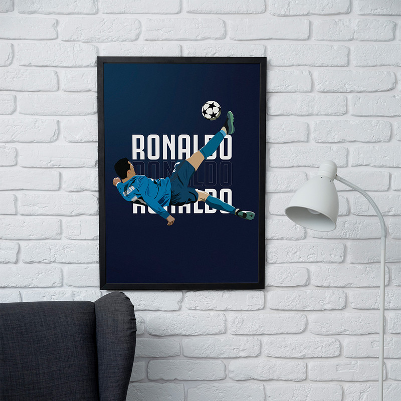 تابلو مدل دیواری طرح رونالدو Ronaldo کد FD434