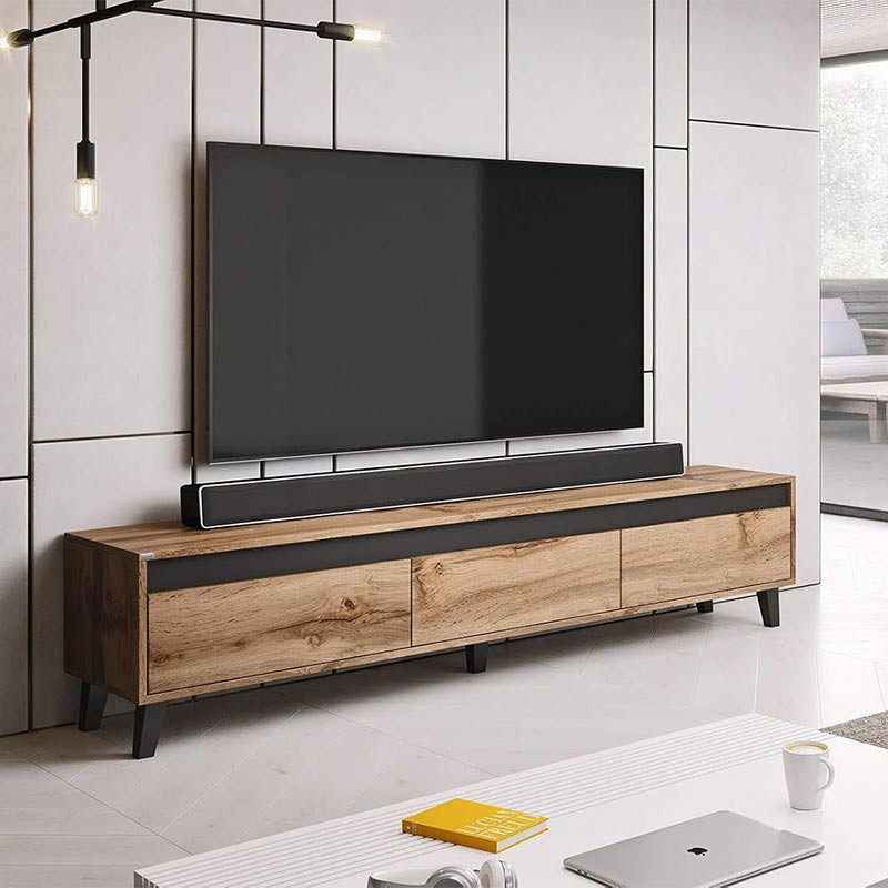 میز تلویزیون هیراد مدل TV144 مناسب برای تلویزیون تا 75 اینچ