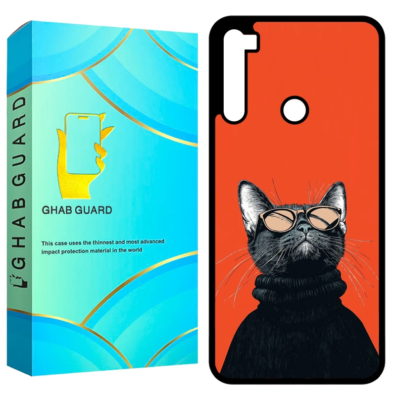 کاور قاب گارد طرح گربه مدل GCHPN8 مناسب برای گوشی موبایل شیائومی Redmi Note 8 / Redmi Note 8 2021