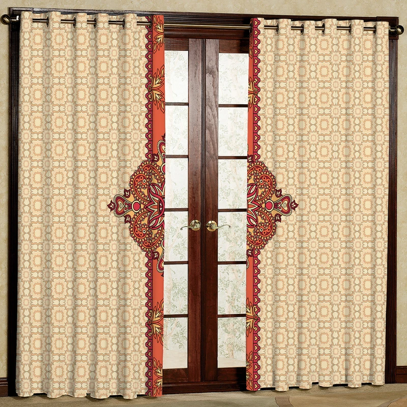 پرده مدل مخمل پانچی کد 193 سایز 140x280 سانتی متر