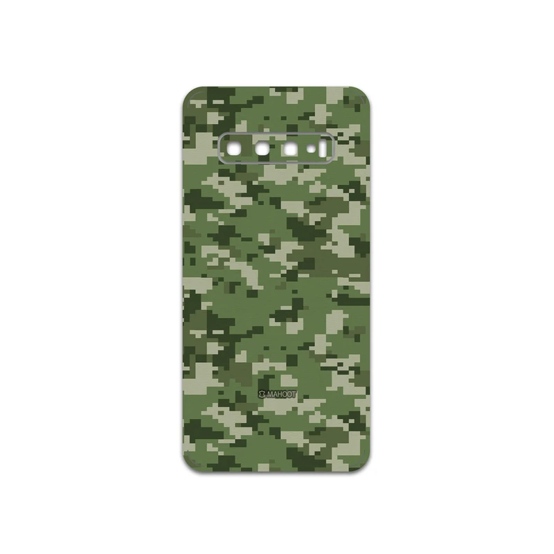 برچسب پوششی ماهوت مدل Army-Green-Pixel مناسب برای گوشی موبایل سامسونگ Galaxy S10