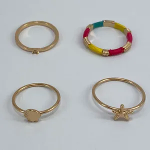 انگشتر زنانه اکسسورایز مدل 626920 مجموعه 4 عددی