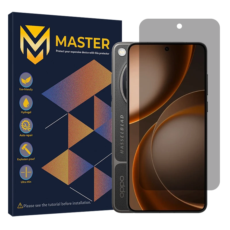 محافظ صفحه نمایش حریم شخصی مستر مدل هیدروژلی مناسب برای گوشی موبایل اوپو Find X9 Ultra
