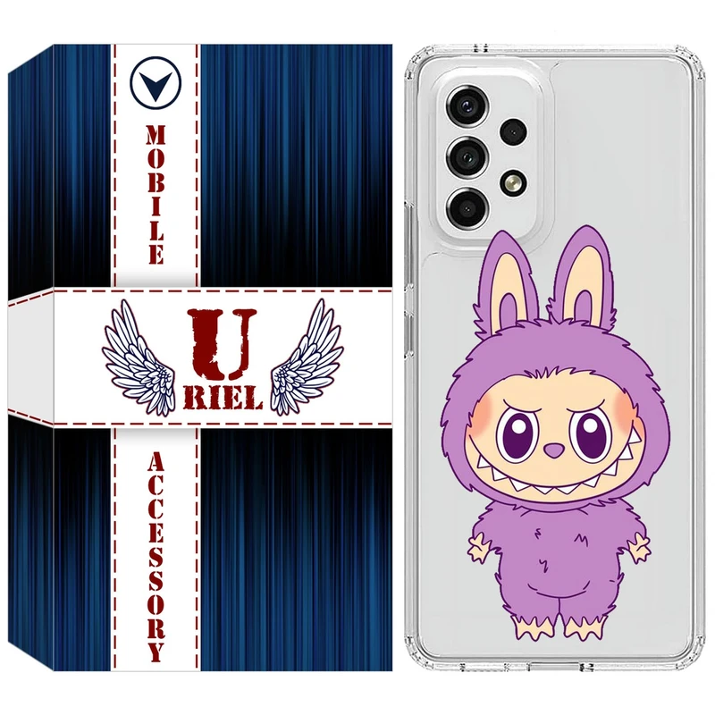 کاور یوریل مدل Clear کد 150 طرح لبوبو Labubu مناسب برای گوشی موبایل سامسونگ Galaxy A72