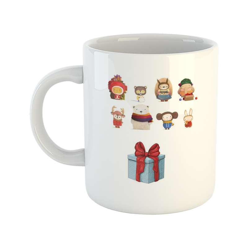 ماگ طرح کریسمس مدل خرگوش و گوزن Merry Christmas