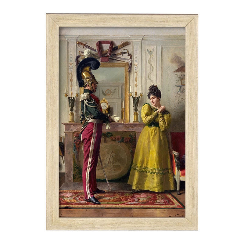 تابلو خندالو مدل نقاشی خروج برای بررسی اثر ژول ورمز کد F12295