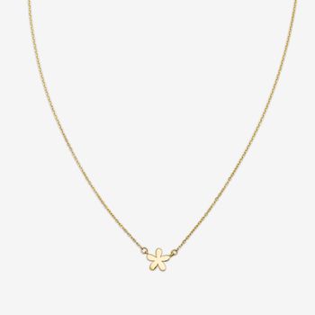 گردنبند طلا 18 عیار زنانه با زنجیر حلقه‌ای (فلامینگو) روبی آرت گالری مدل 330042