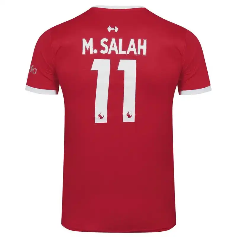 ست تی شرت و شلوارک ورزشی مردانه مدل لیورپول طرح محمد صلاح 2024