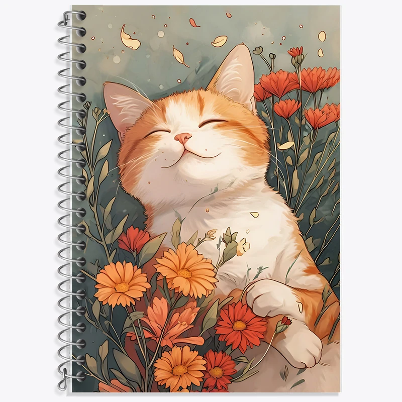 دفتر نت موسیقی 50 برگ خندالو طرح گربه ملوس کد F7843