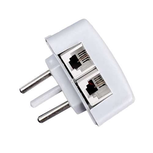 سه شاخه تلفن مدل دو سوکت