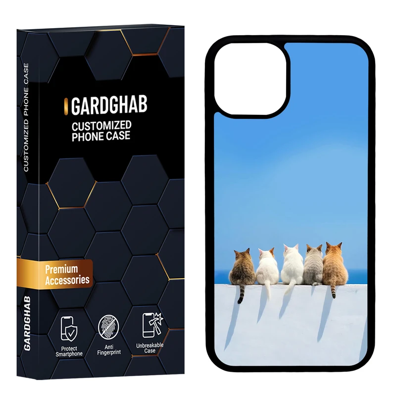 کاور گارد قاب مدل پشت گلس هنری مناسب برای گوشی موبایل اپل iPhone 13 