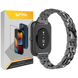 بند اسپریگ مدل Diamond Two line مناسب برای ساعت هوشمند شیائومی Amazfit BIPs / GTS / BIP LITE / BIP U / BIP U PRO / BIP 3 / BIP 3 Pro / GTS 4 mini / GTS 3