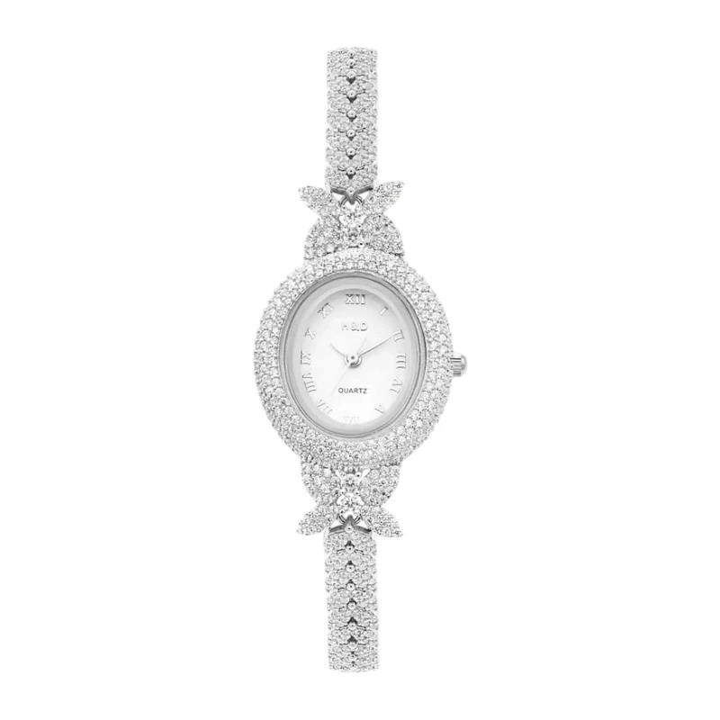 ساعت مچی عقربه‌ای نقره مکانیکی زنانه مدل Butterfly-01