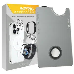 محافظ لنز دوربین اسپریگ مدل Ring Metal Luxury مناسب برای گوشی موبایل اپل Iphone 17 Air