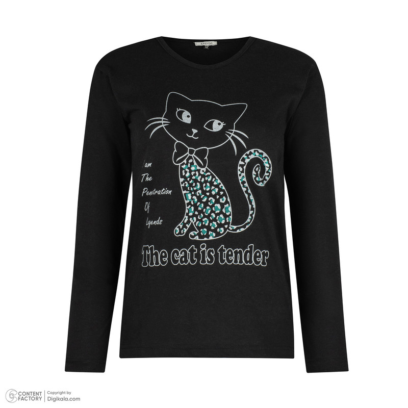 ست تی شرت آستین بلند و شلوار زنانه ایزی دو مدل 473107