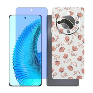 Glass together model blue cut screen protector suitable for Honor X9b mobile phone with back cover sticker