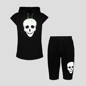 ست تاپ و شلوارک مردانه مدل Skull
