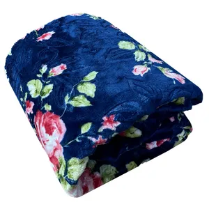 پتو 1 نفر هنرمند مدل گل ابریشمی  سایز 220x160 سانتی‌متر