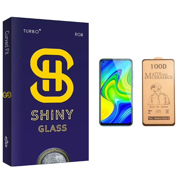 محافظ صفحه نمایش سرامیکی آتوچبو مدل Shiny مناسب برای گوشی موبایل شیائومی Redmi Note 9