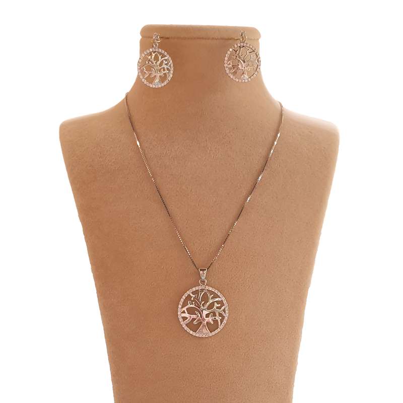 نیم ست نقره زنانه مدل 35