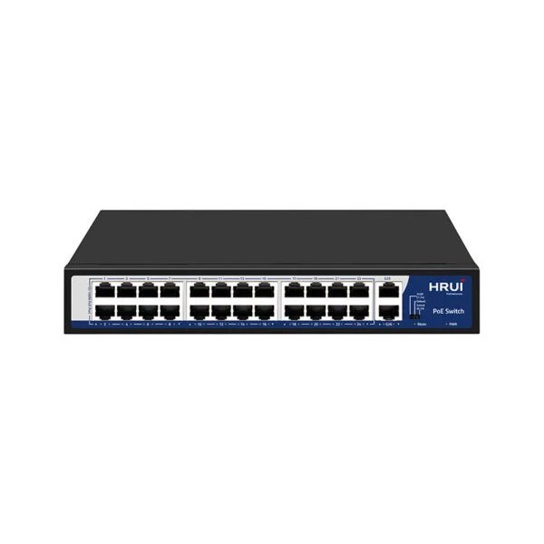 سوئیچ شبکه PoE مدیریتی اچ‌آر‌یوآی مدل HR900-AFG-2422S-400