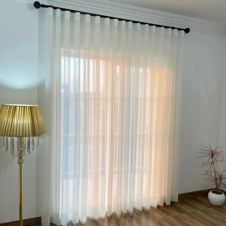 پرده مدل دوخت مینیمال طرح حریر سایز 280×75 سانتی‌متر 