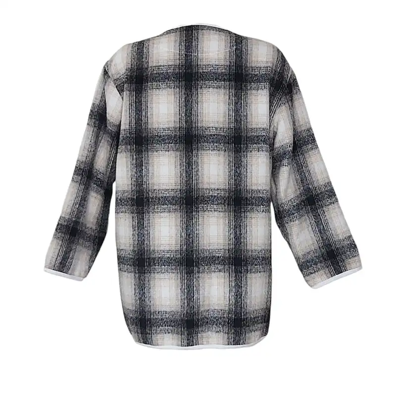 پالتو زنانه مدل فوتر چهارخونه 77