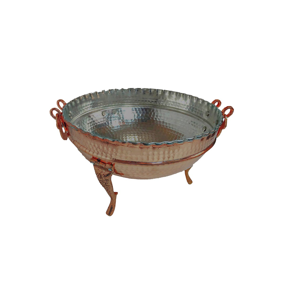 آجیل خوری مسی مدل پایه بلند کد S-4064