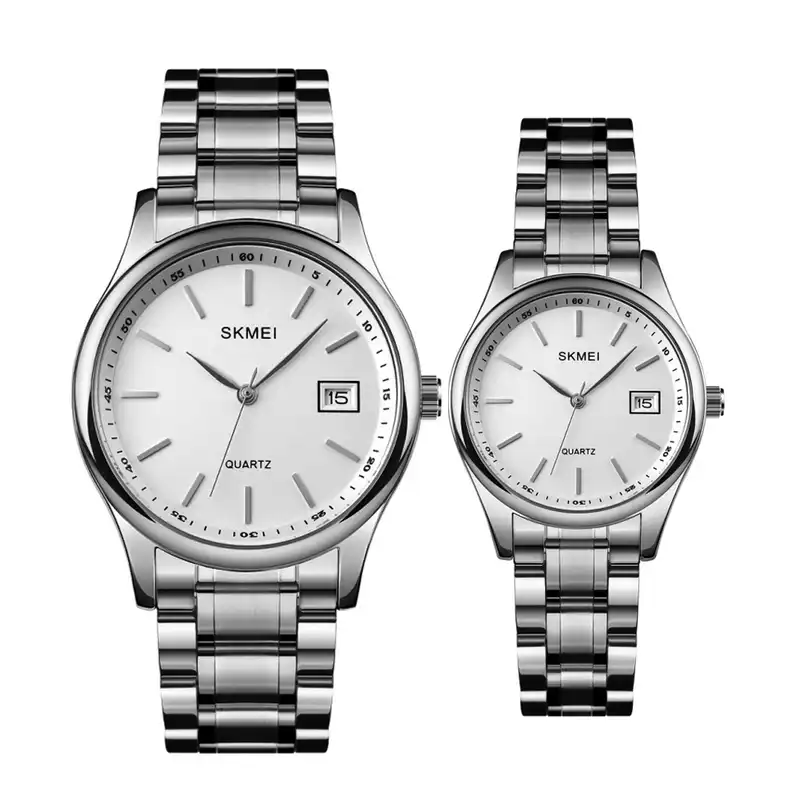 ست ساعت مچی عقربه ای زانه و مردانه اسکمی مدل 93_1692S