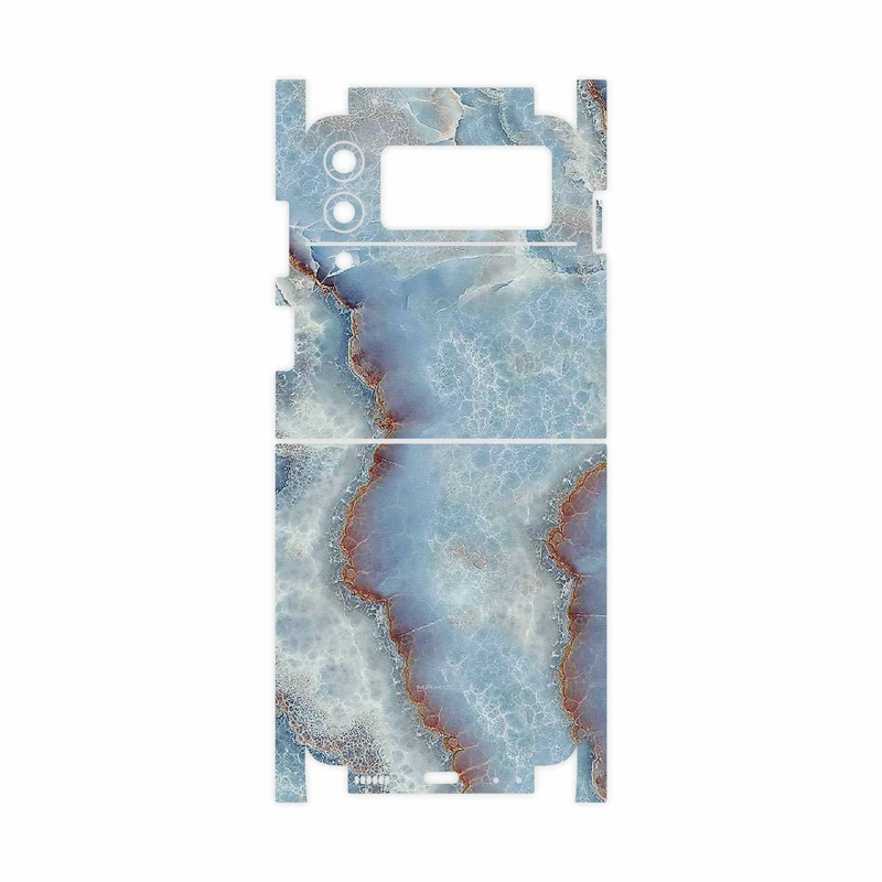 برچسب پوششی ماهوت مدل Blue-Ocean-Marble-FullSkin مناسب برای گوشی موبایل سامسونگ Galaxy Z Flip3 5G