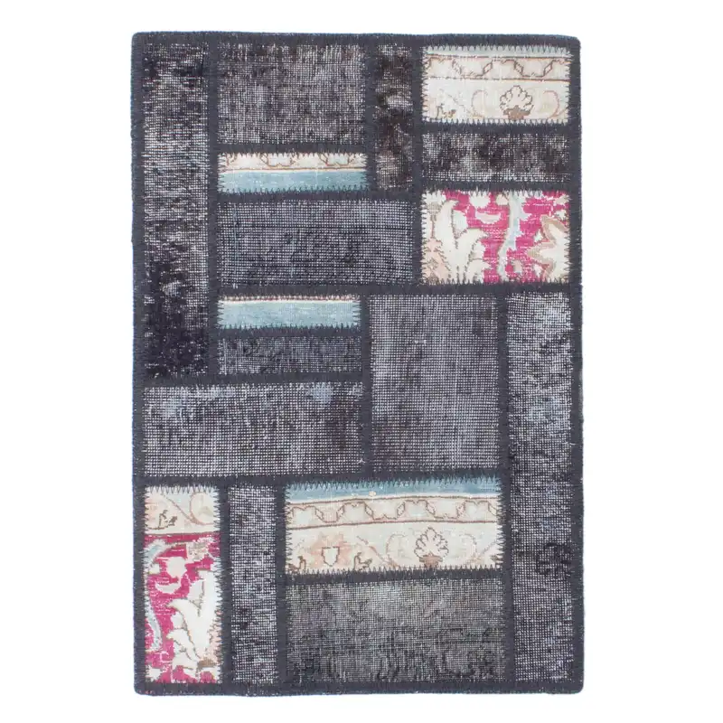 کلاژ فرش دستبافت نیم متری مدل خوی کد 13657