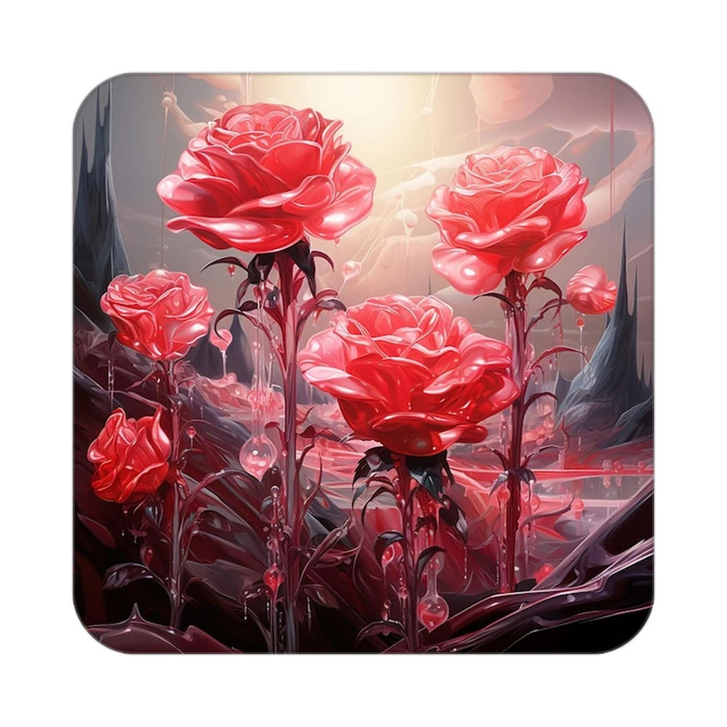 زیر لیوانی کاکتی طرح گل مدل mp16092