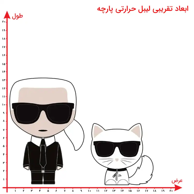 استیکر پارچه و لباس مدل برچسب dtf