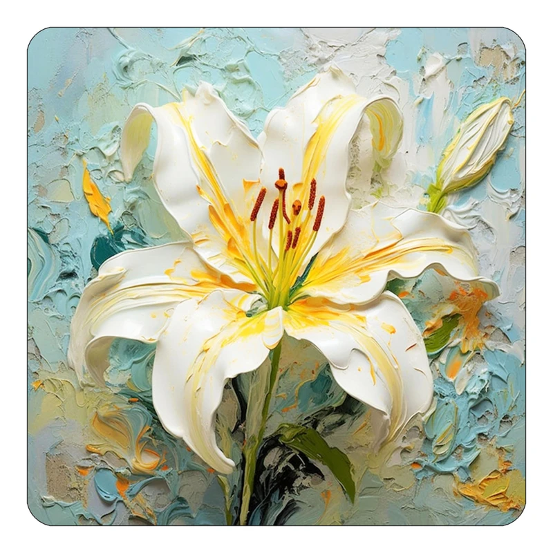 مگنت کاکتی طرح نقاشی رنگ روغن مدل mp72734