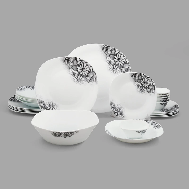 سرویس غذاخوری اوپال 26 پارچه 6 نفر مدل  پرژین