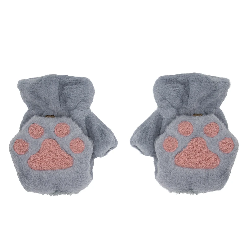 دستکش زنانه مدل پولیشی طرح پنجه گربه ای کد 9150029