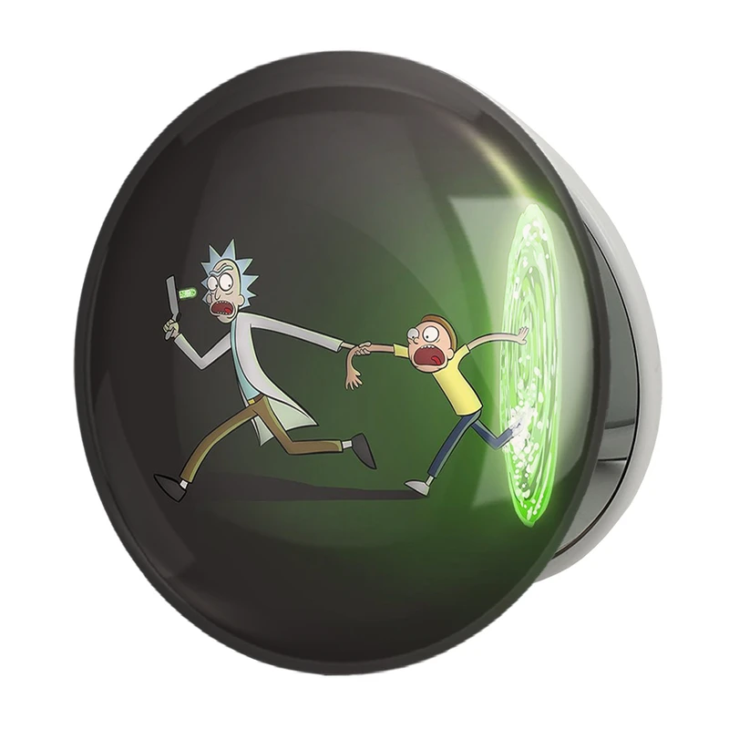 آینه جیبی خندالو طرح ریک و مورتی Rick and Morty مدل تاشو کد 3219 