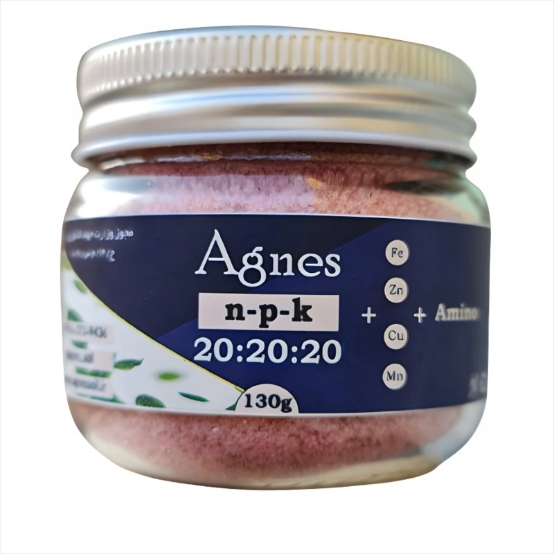 کود سه بیست غنی با آمینو اسید آگنس مدل Ag20-20-20Amino وزن 130 گرم