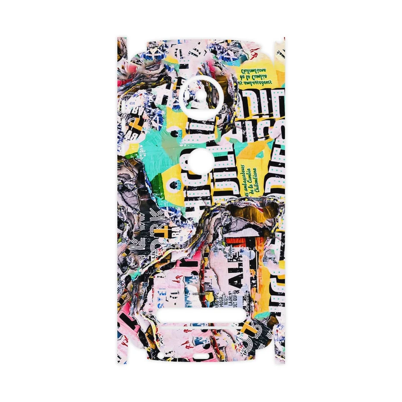 برچسب پوششی ماهوت مدل Collage of Teared Paper-FullSkin مناسب برای گوشی موبایل موتورولا Moto Z2 Play