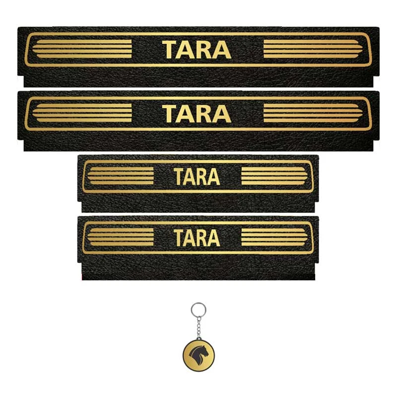 برچسب پارکابی خودرو لندمون کد LM208 MT مناسب برای تارا مجموعه 5 عددی به همراه جا کلیدی